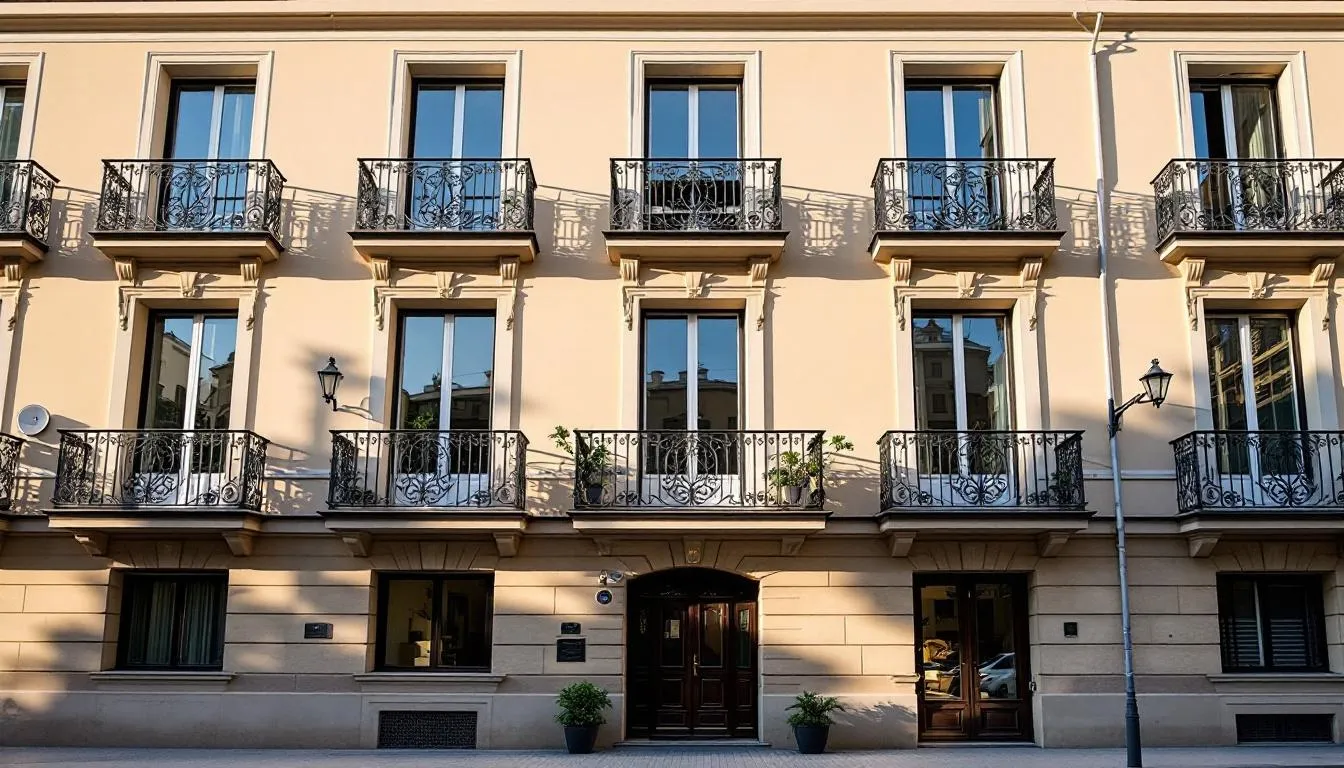 Fachada de viviendas en Madrid